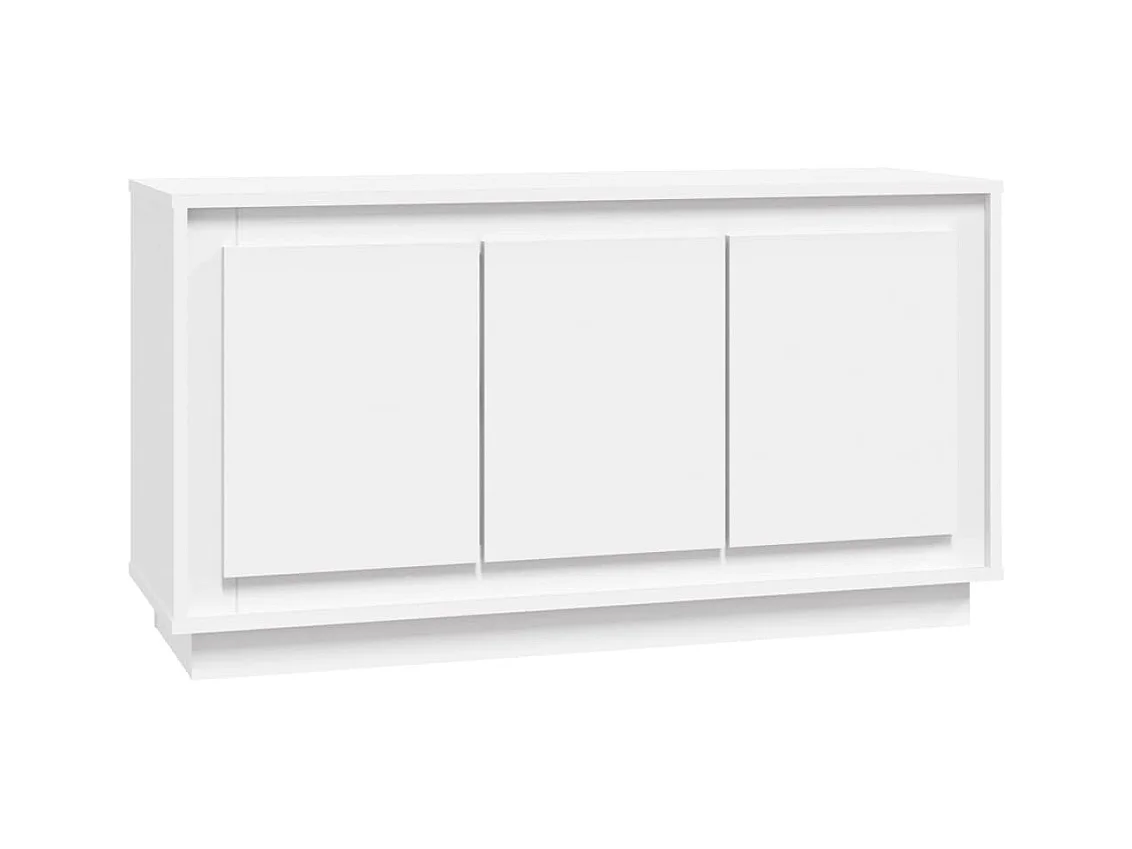 Buffet blanc 102x35x55 bois d'ingénierie
