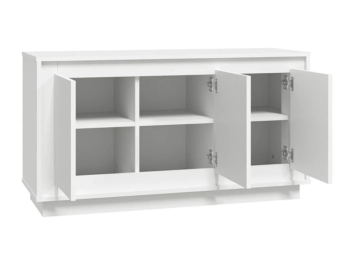 Buffet blanc 102x35x55 bois d'ingénierie