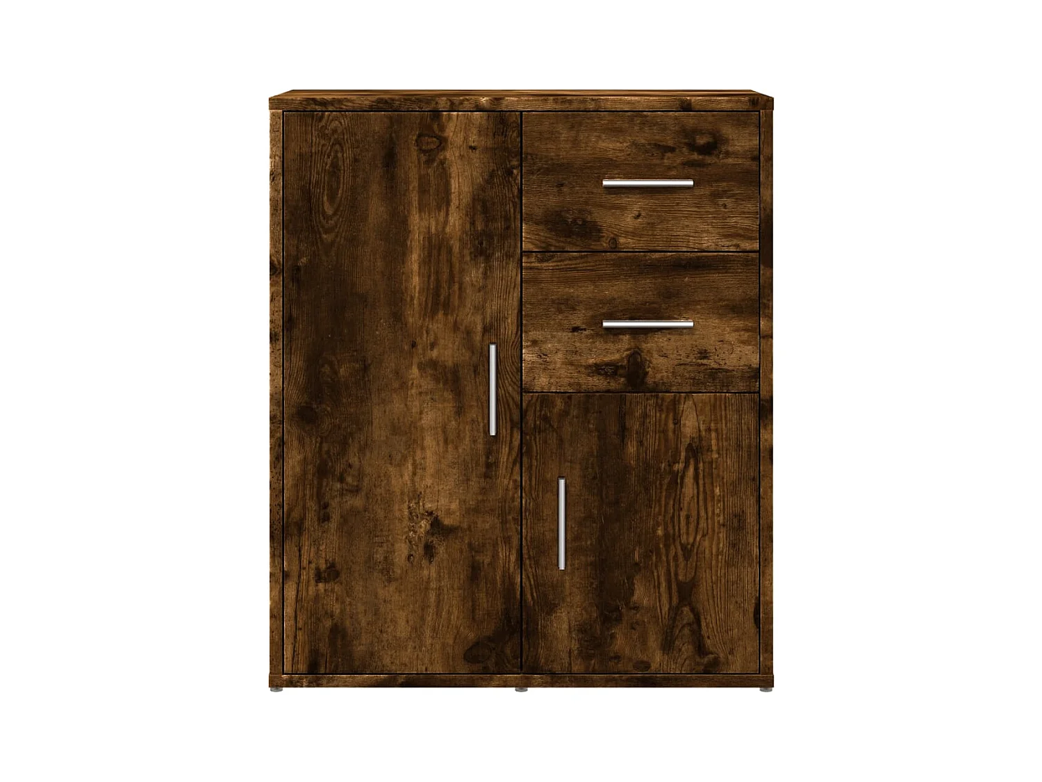 Buffets 2 pcs chêne fumé 60x31x70 bois d'ingénierie