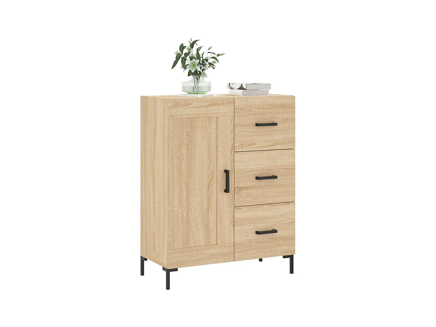 Buffet chêne sonoma 69,5x34x90 bois d'ingénierie