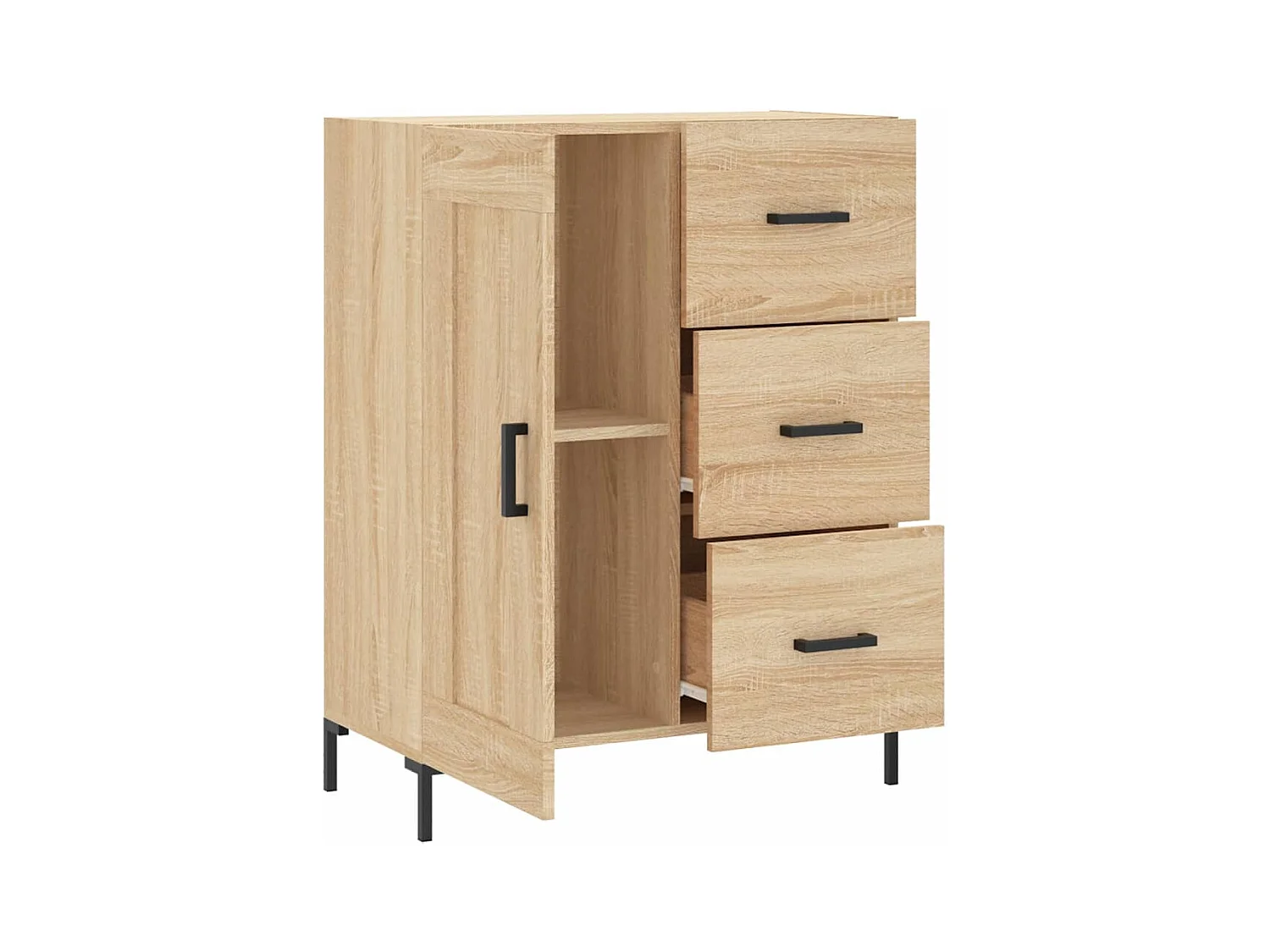 Buffet chêne sonoma 69,5x34x90 bois d'ingénierie