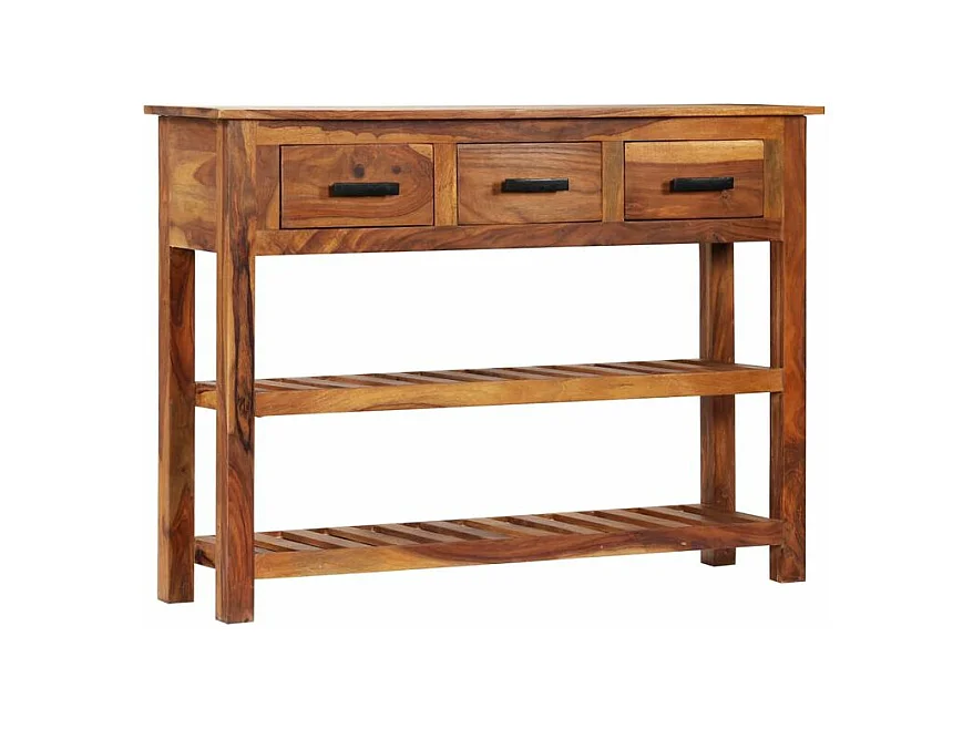 Buffet avec 3 tiroirs 110x30x80 Bois d'acacia massif