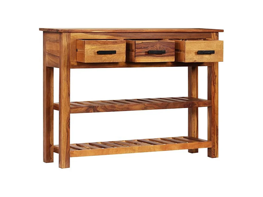 Buffet avec 3 tiroirs 110x30x80 Bois d'acacia massif