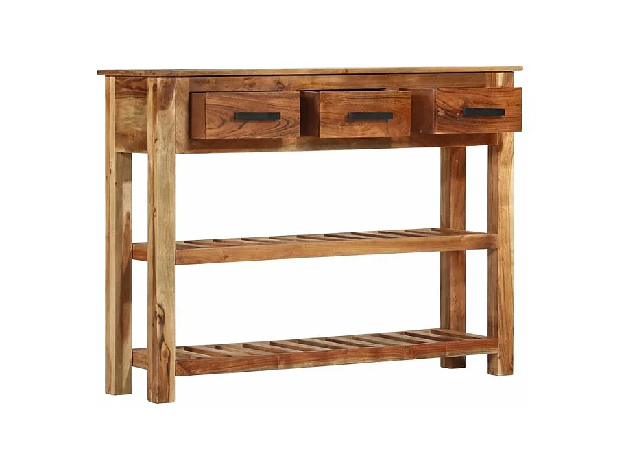 Buffet avec 3 tiroirs 110x30x80 Bois d'acacia massif