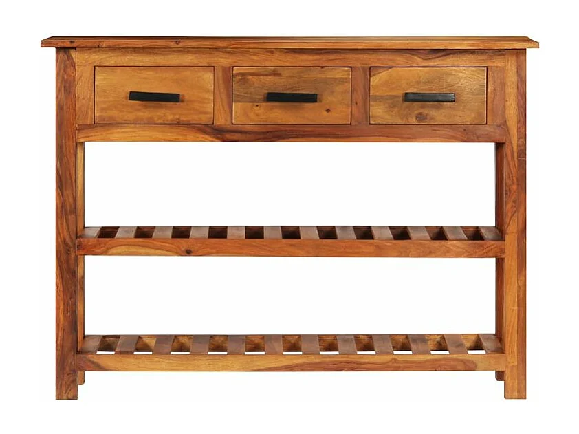 Buffet avec 3 tiroirs 110x30x80 Bois d'acacia massif