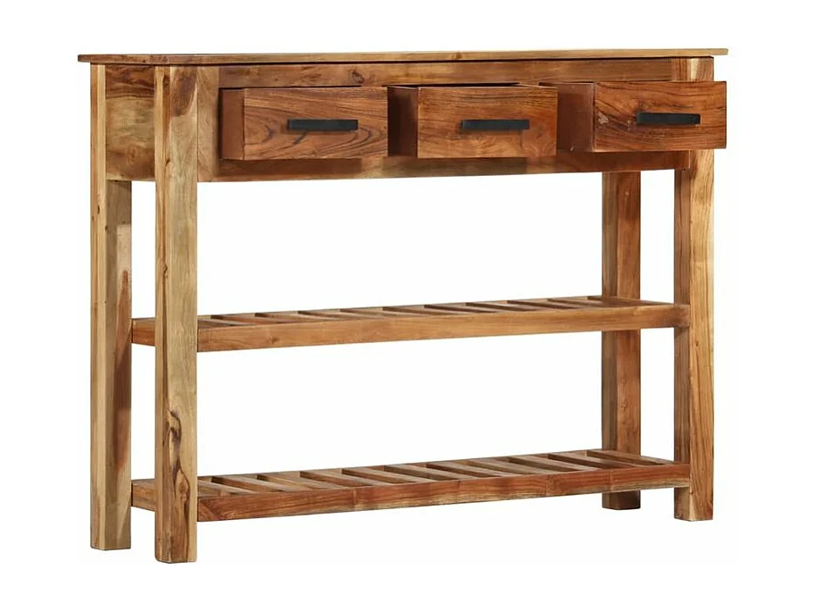 Buffet avec 3 tiroirs 110x30x80 Bois d'acacia massif