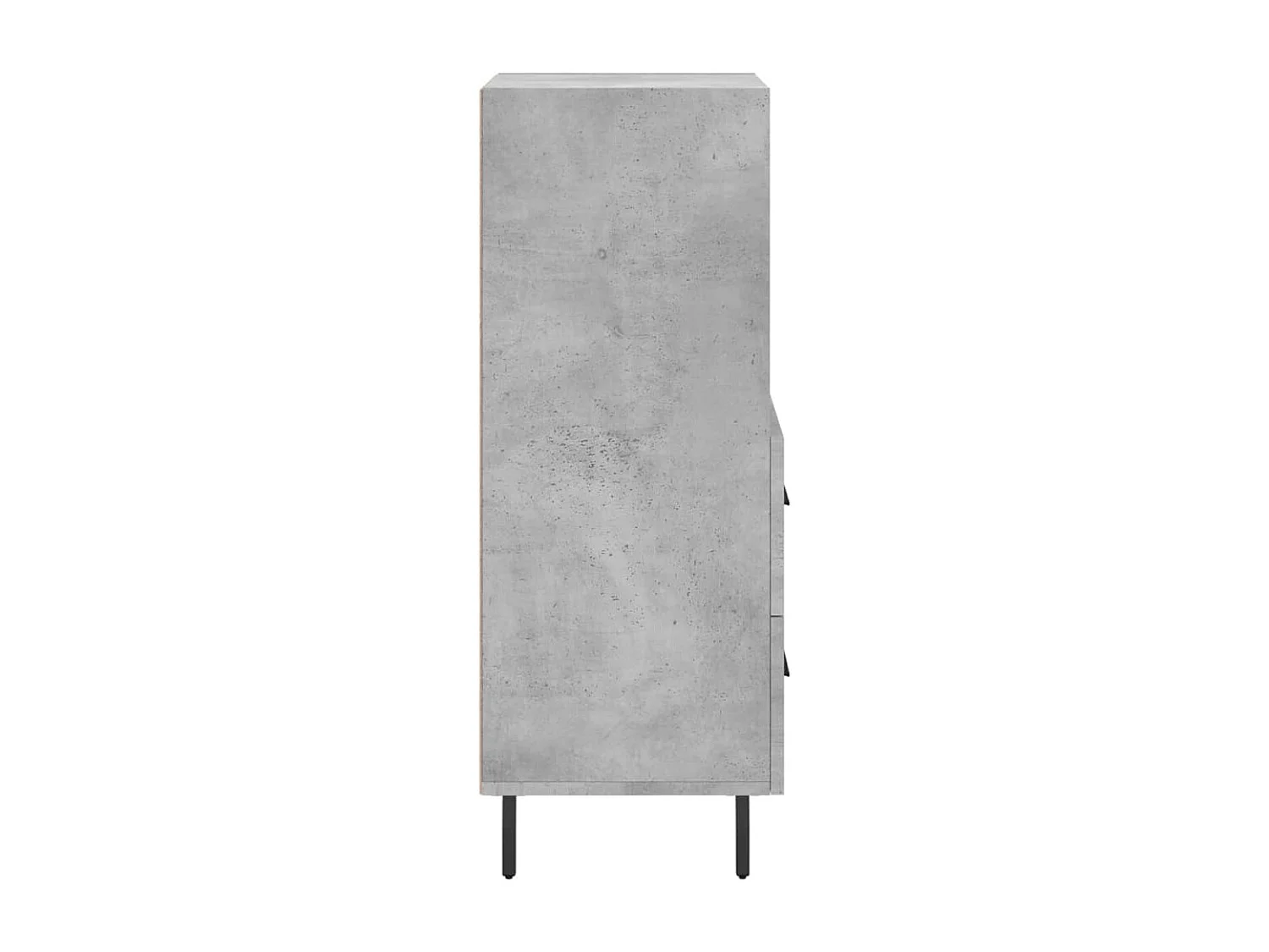 Buffet Gris béton 34,5x34x90 Bois d'ingénierie