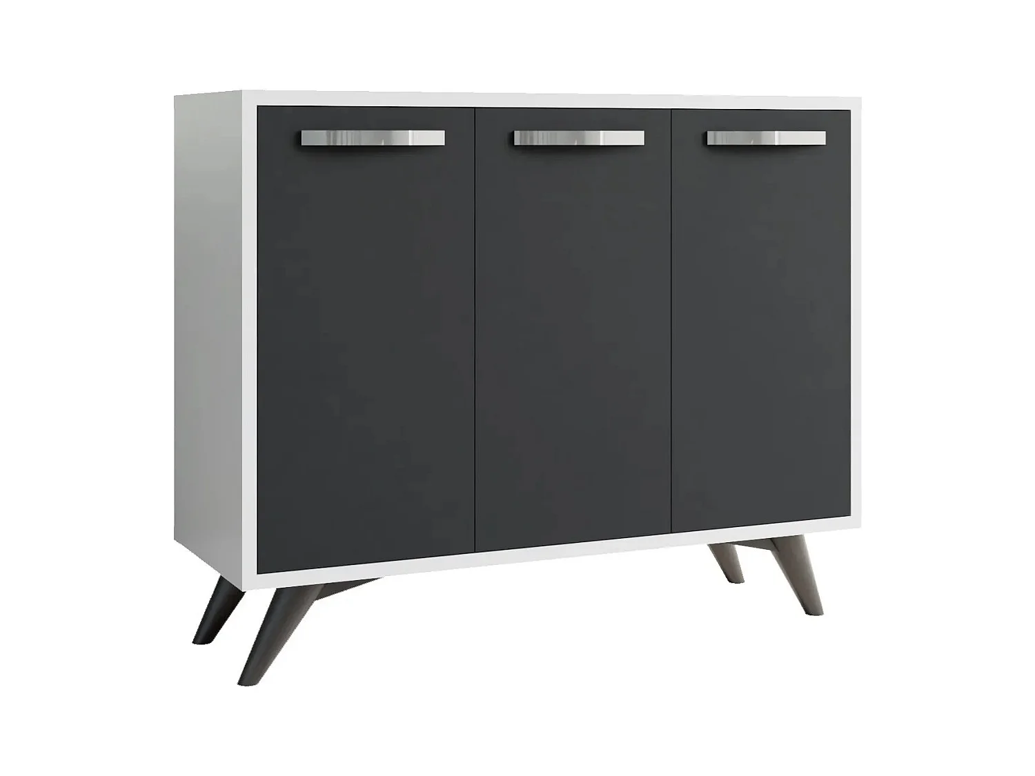 Gabinete multiusos Piffa Blanco Antracita 100x82x35 cm