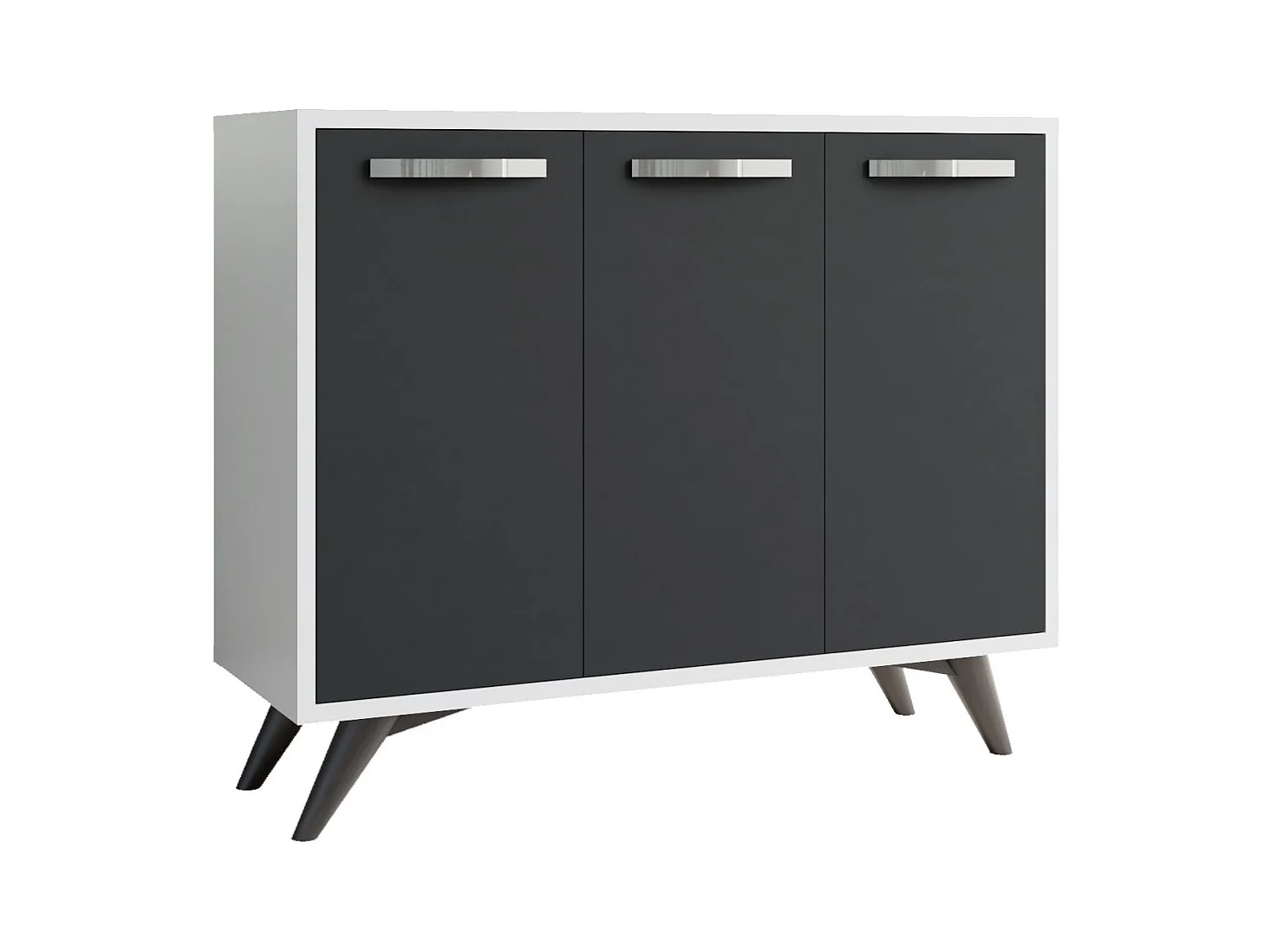 Gabinete multiusos Piffa Blanco Antracita 100x82x35 cm