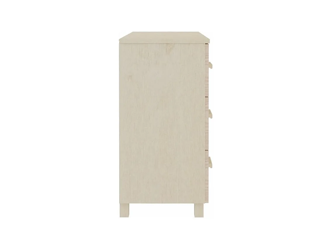 Buffet HAMAR Marron miel 90x40x80 Bois massif de pin