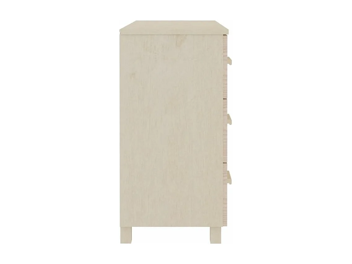 Buffet HAMAR Marron miel 90x40x80 Bois massif de pin