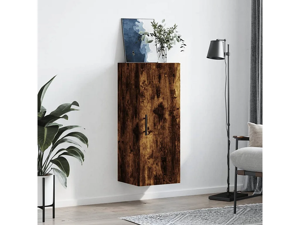 Armoire murale chêne fumé 34,5x34x90