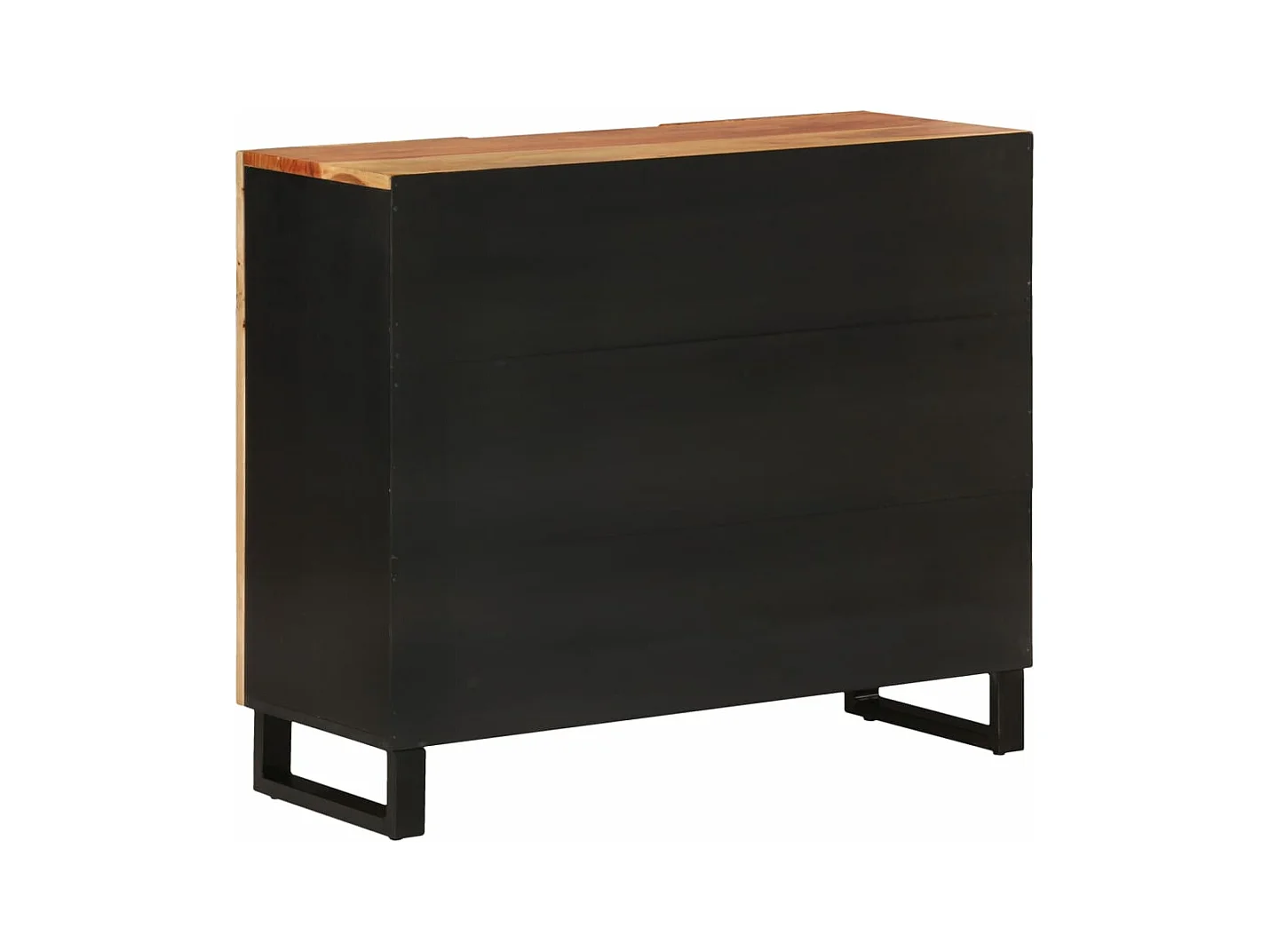 Buffet avec 2 portes 90x33x75 bois massif d'acacia