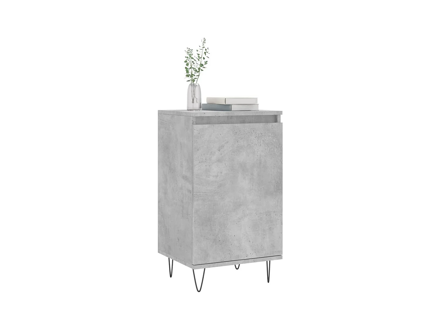 Buffet gris béton 40x35x70 bois d'ingénierie