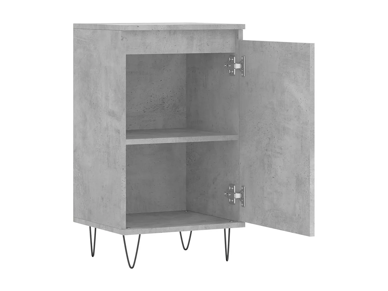 Buffet gris béton 40x35x70 bois d'ingénierie
