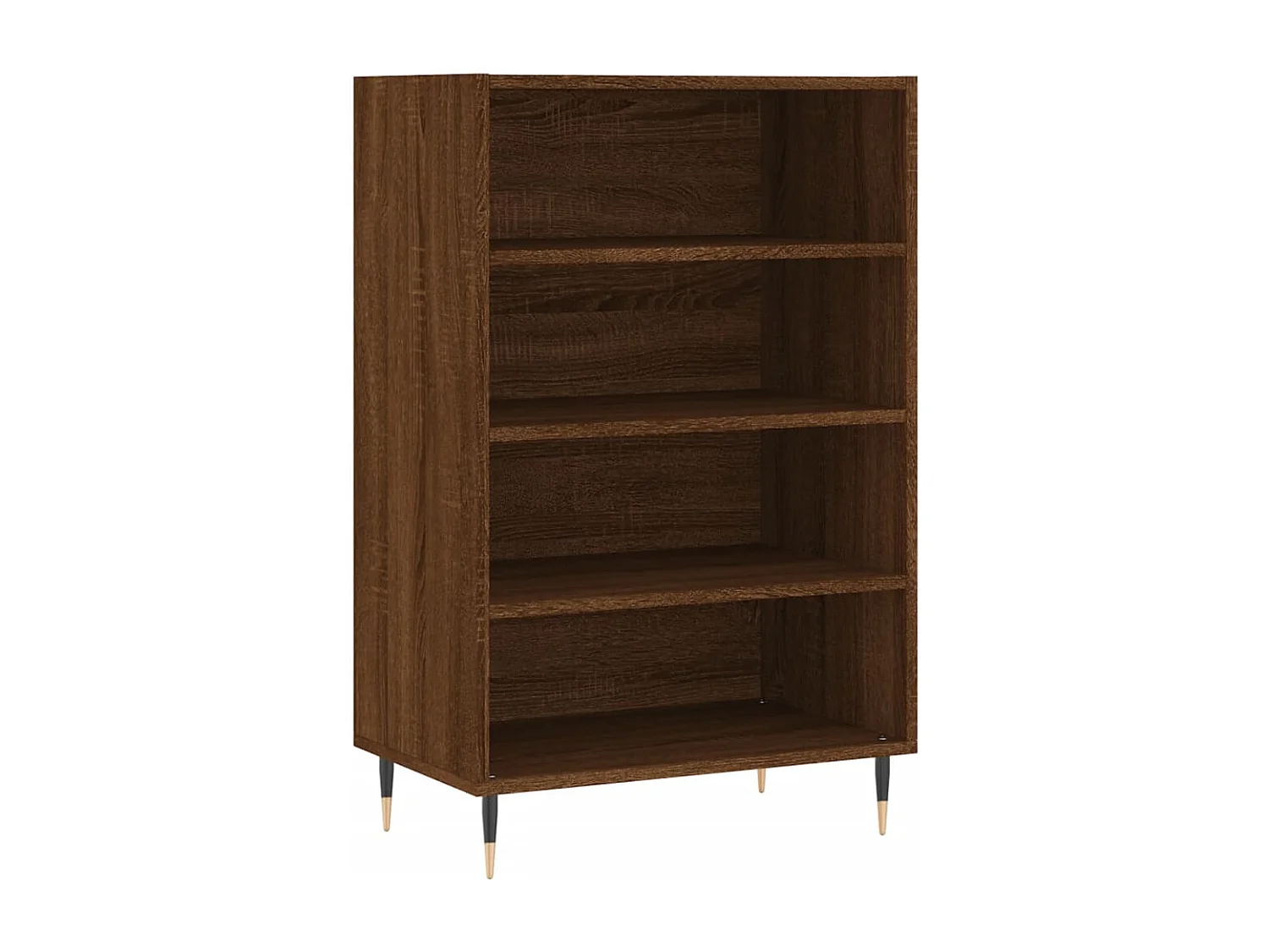 Buffet haut chêne marron 57x35x90 bois d'ingénierie