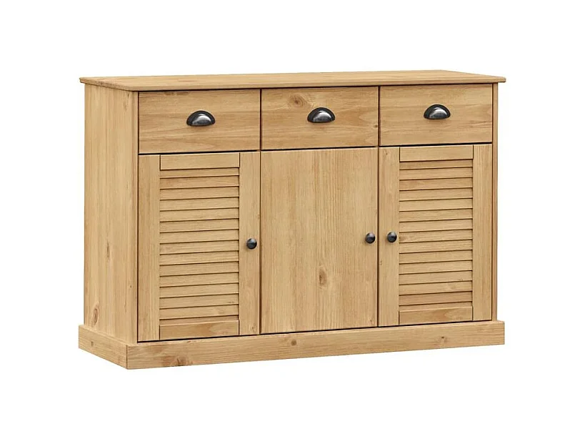 Buffet avec tiroirs VIGO 113x40x75 bois massif de pin