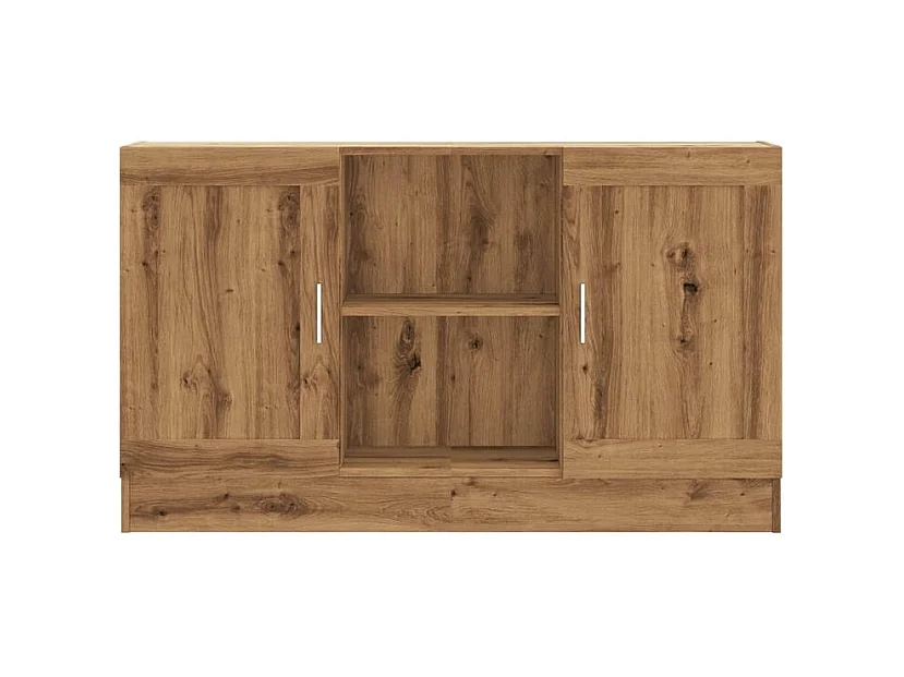Buffet chêne artisanal 120x30,5x70 bois d'ingénierie