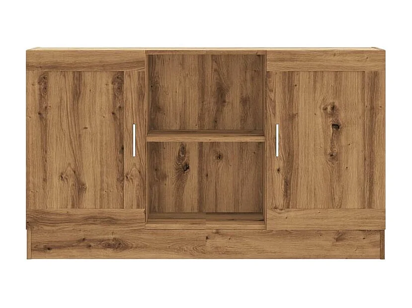 Buffet chêne artisanal 120x30,5x70 bois d'ingénierie