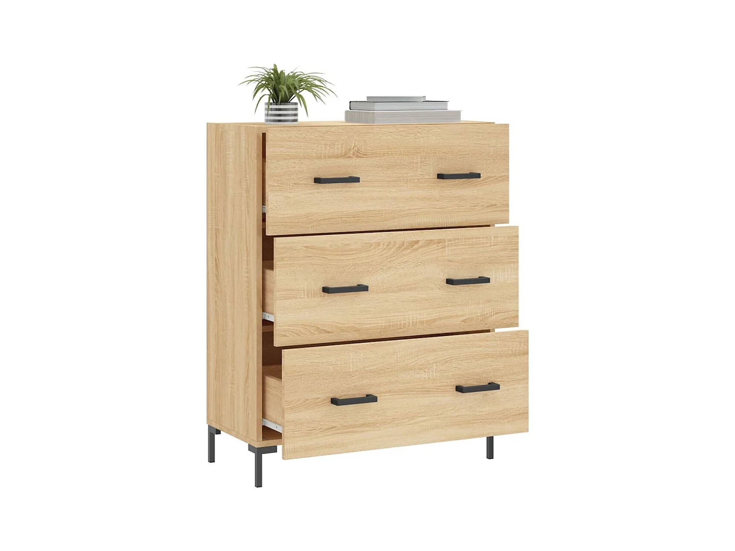 Buffet chêne sonoma 69,5x34x90 bois d'ingénierie