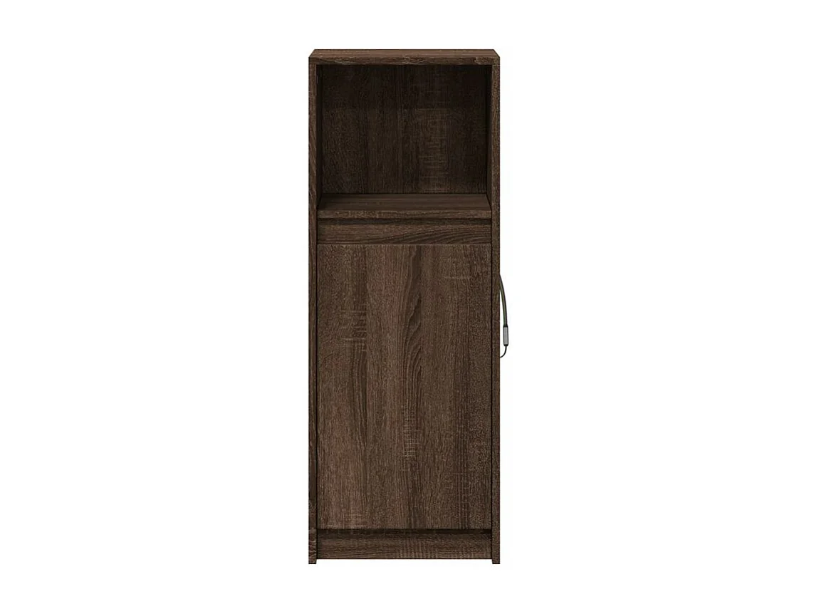 Buffet avec LED chêne marron 38x34x100 bois d'ingénierie