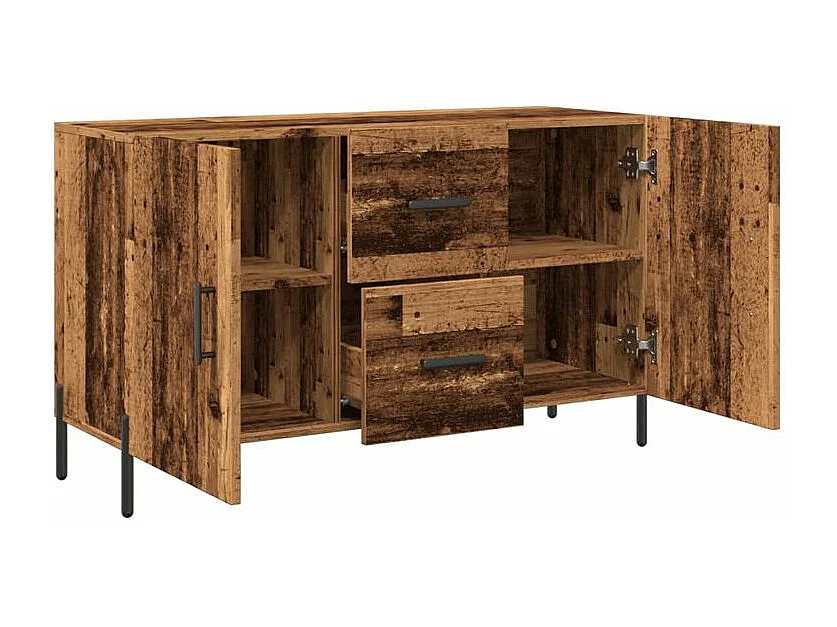 Buffet vieux bois 100x36x60 bois d'ingénierie