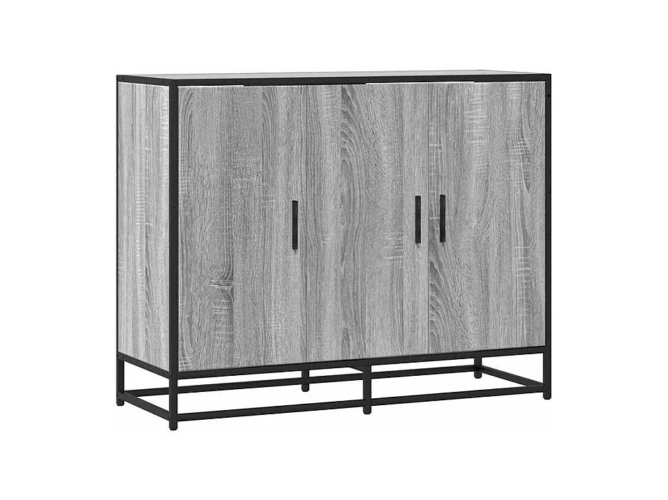 Buffet sonoma gris 94x35x76 bois d'ingénierie