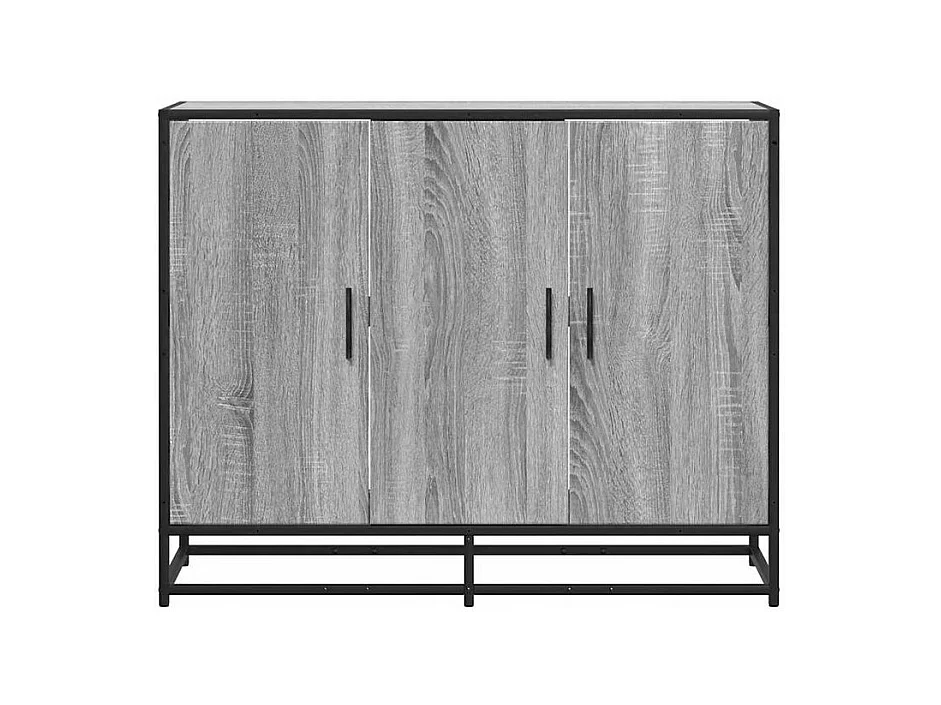 Buffet sonoma gris 94x35x76 bois d'ingénierie