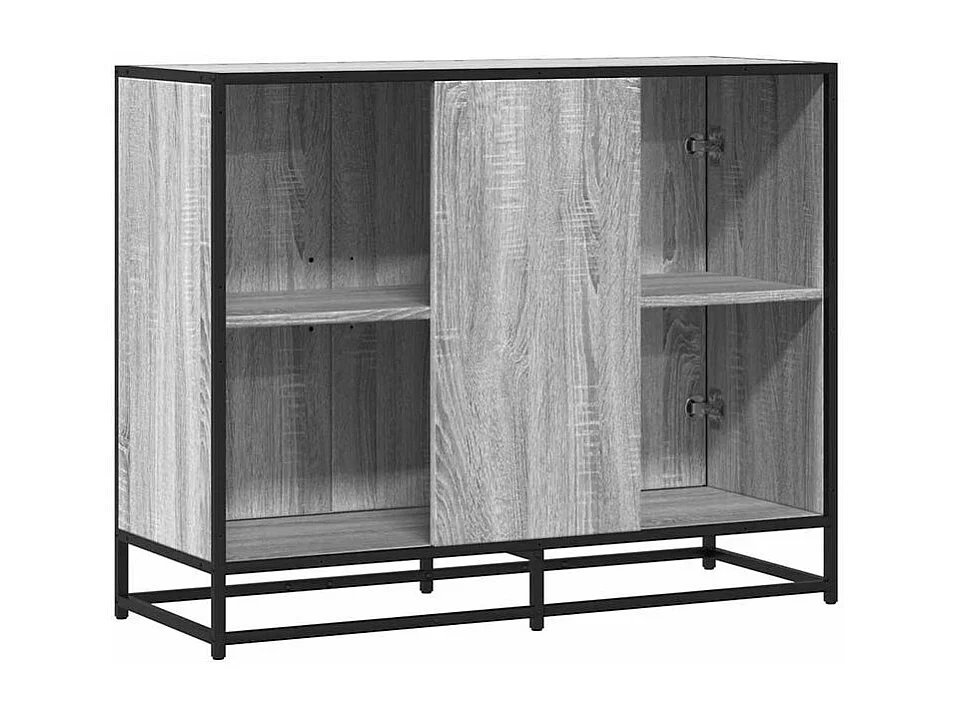 Buffet sonoma gris 94x35x76 bois d'ingénierie