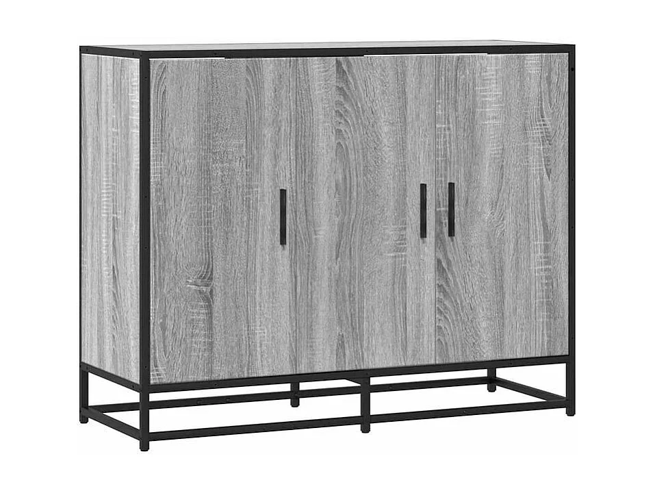 Buffet sonoma gris 94x35x76 bois d'ingénierie