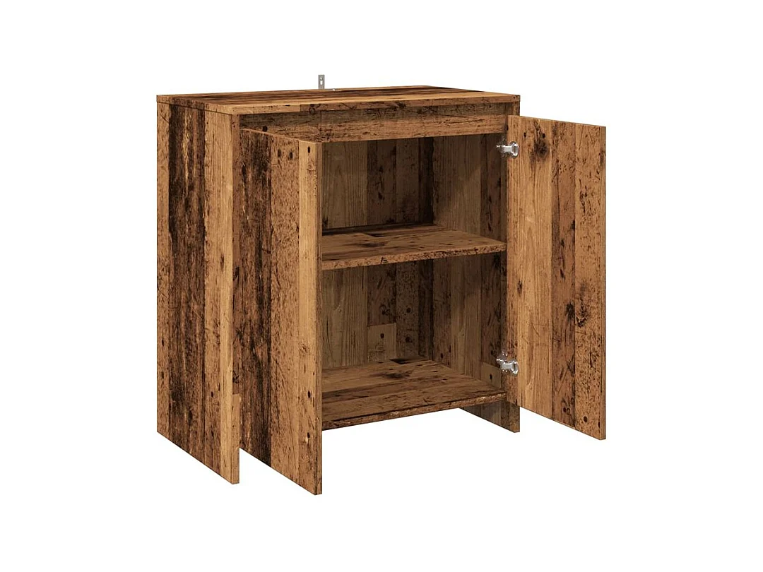 Buffet vieux bois 70x41x75 bois d'ingénierie