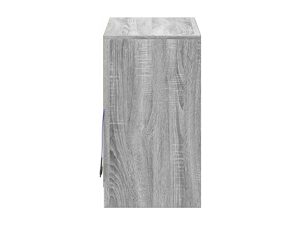Buffet avec LED sonoma gris 72x34x61 bois d'ingénierie