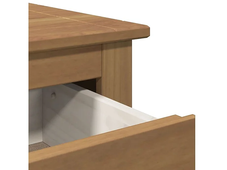 Buffet avec tiroirs Panama 93x40x80 bois massif de pin