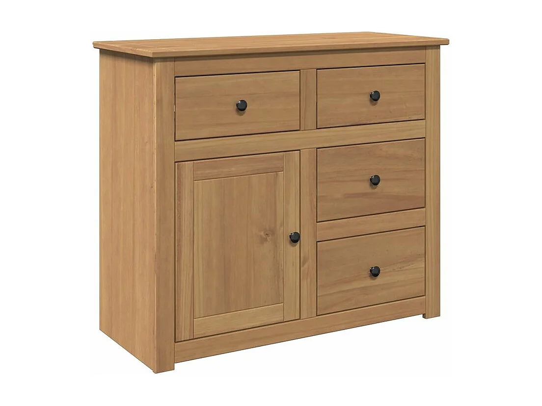 Buffet avec tiroirs Panama 93x40x80 bois massif de pin