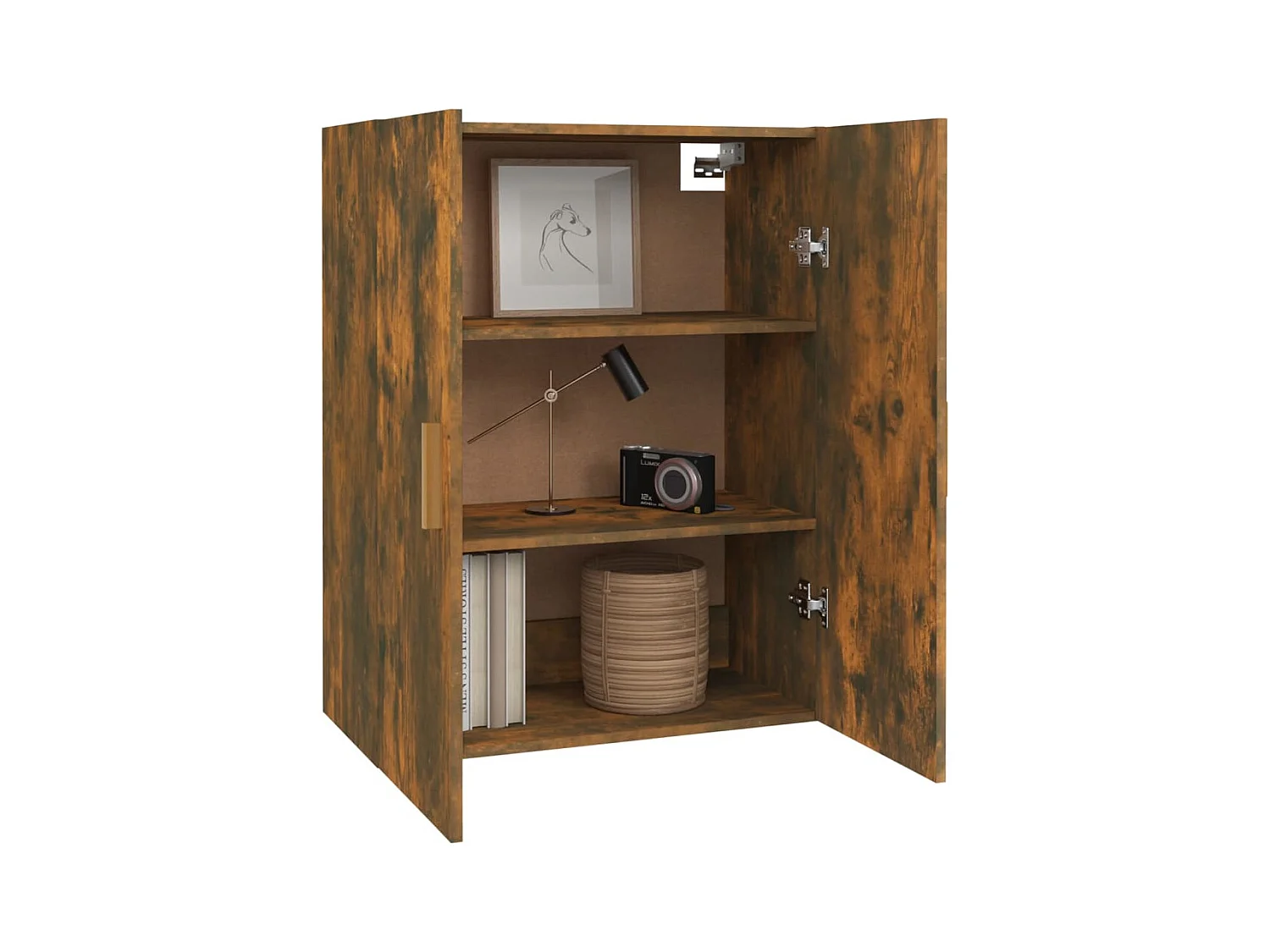 Armoire murale suspendue Chêne fumé 69,5x34x90