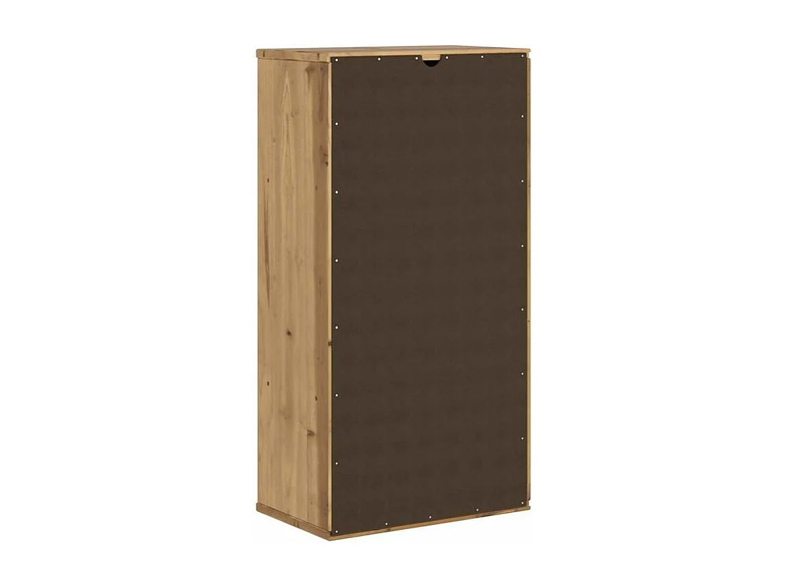 Armoire latérale avec tiroir ODDA 40x24x79 bois massif pin