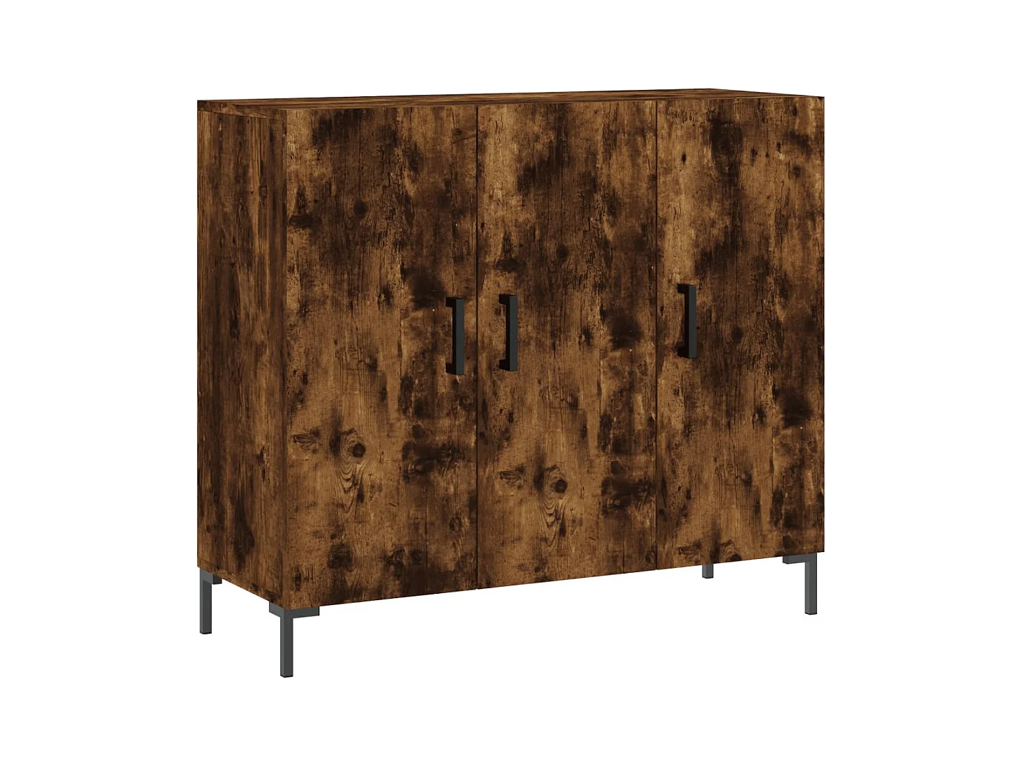 Buffet chêne fumé 90x34x80 bois d'ingénierie