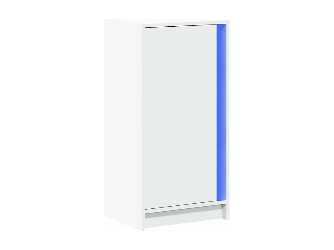 Buffet avec LED blanc 42,5x34x85 bois d'ingénierie