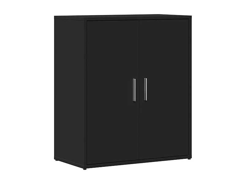 Buffet noir 60x31x70 bois d'ingénierie