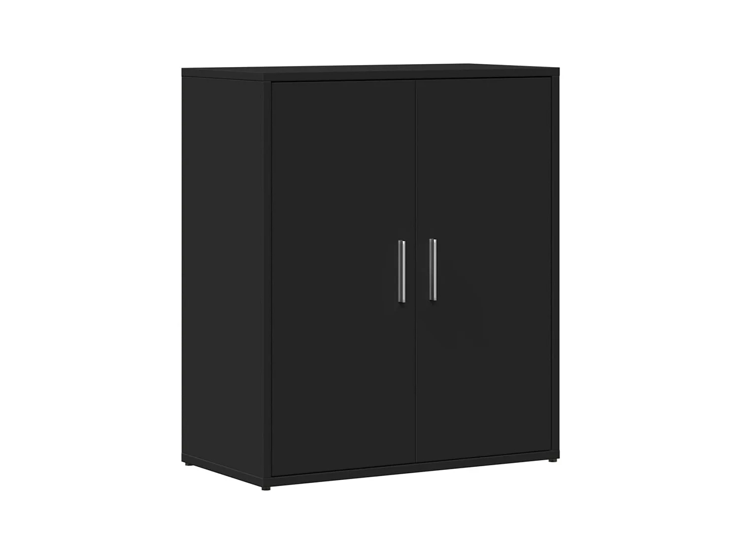 Buffet noir 60x31x70 bois d'ingénierie