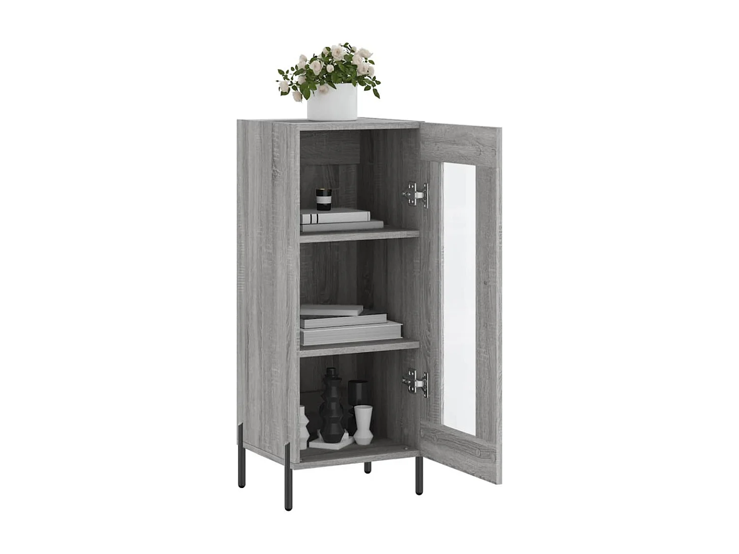 Buffet Sonoma gris 34,5x34x90 Bois d'ingénierie