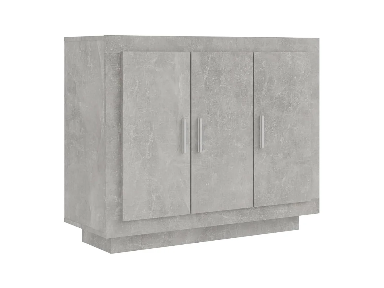Buffet Gris béton 92x35x75 Bois d'ingénierie