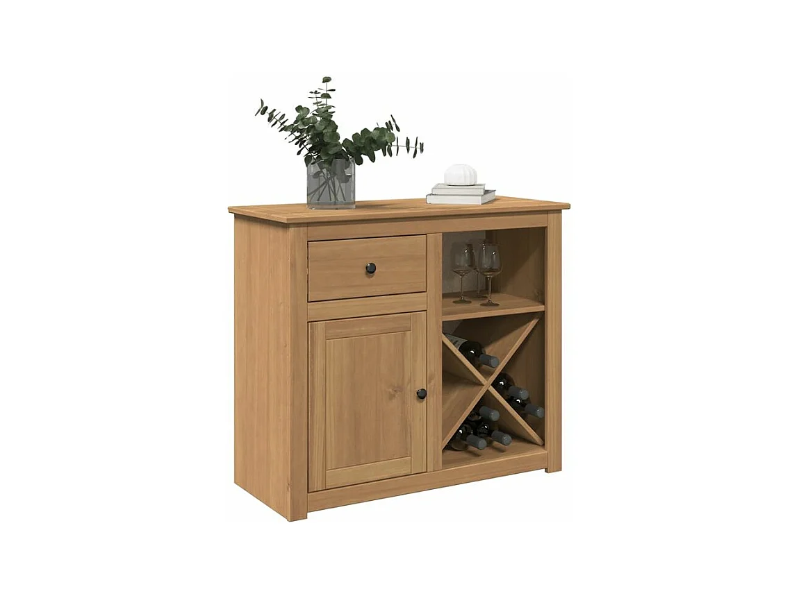 Buffet avec tiroir Panama 93x40x80 bois massif de pin