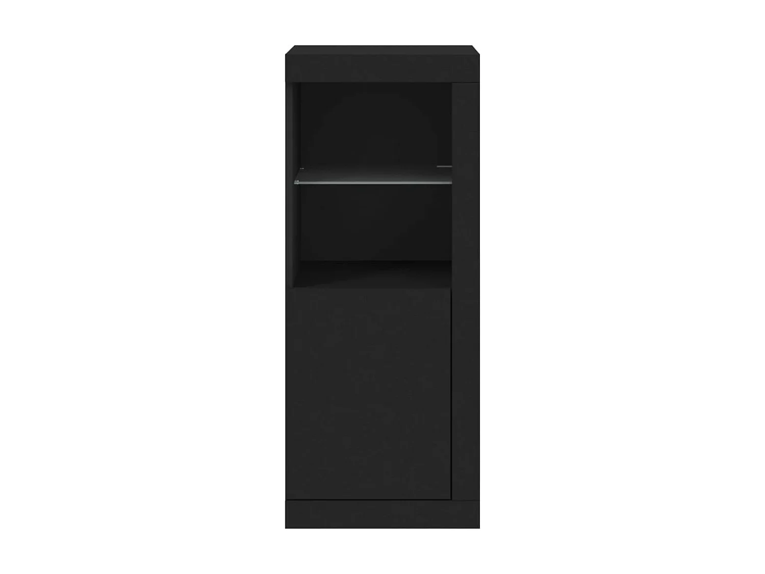 Buffet avec lumières LED noir 41x37x100