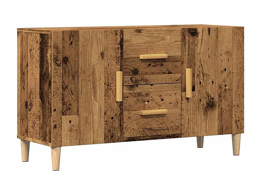 Buffet vieux bois 100x36x60 bois d'ingénierie