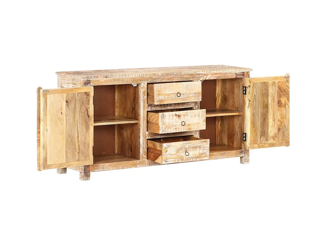 Buffet 151x40x75 Bois d'acacia brut