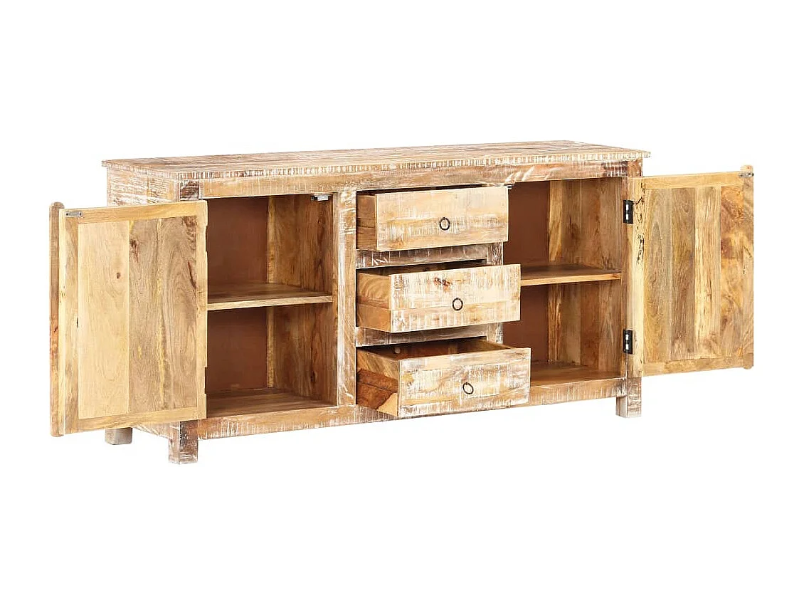 Buffet 151x40x75 Bois d'acacia brut