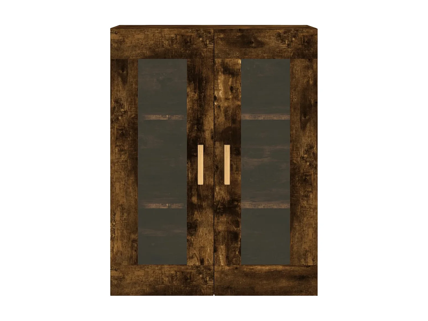 Armoires murales 2 pcs chêne fumé bois d'ingénierie