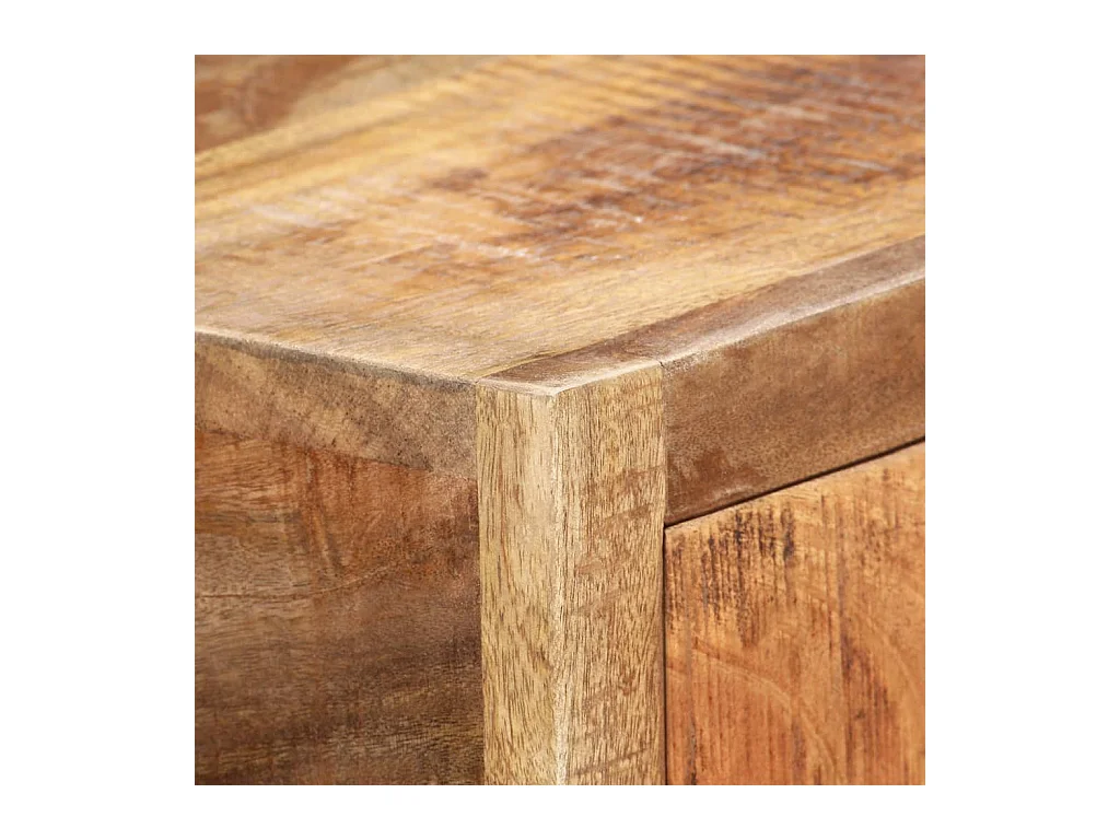 Table console Doré 90x30x75 Bois de récupération massif