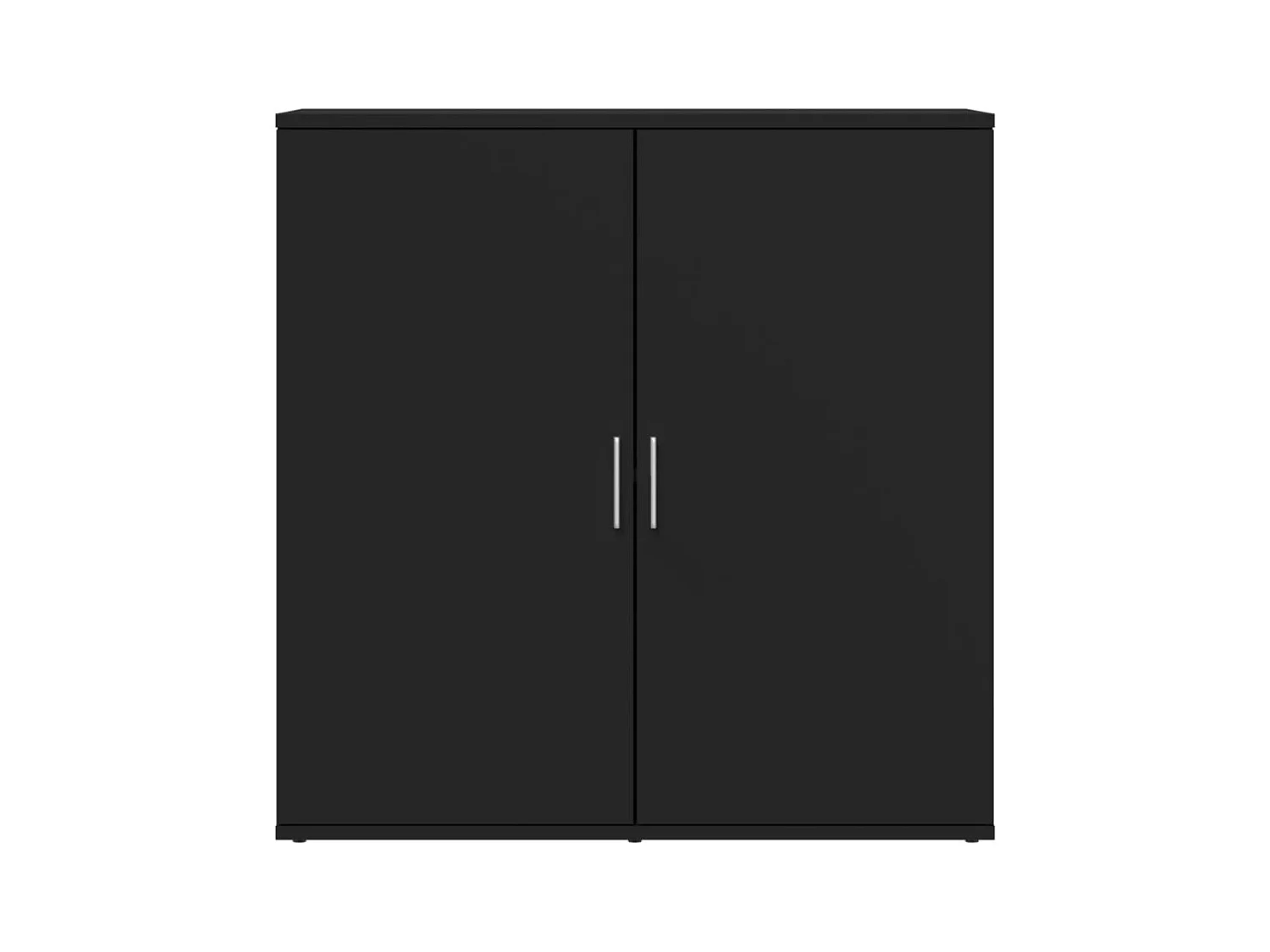 Buffet noir 79x38x80 bois d'ingénierie